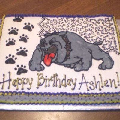 School Mascot Birthday Cake