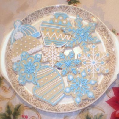 Let It Snow Christmas Cookies