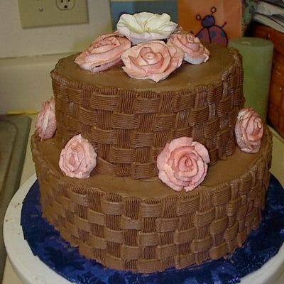 Basketweave And Roses