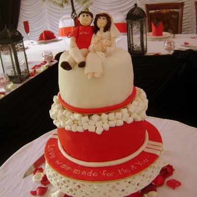 Liverpool Fan Wedding Cake