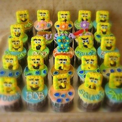 Spongebob Cupcakes