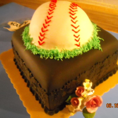 Father's Day Baseball Cake