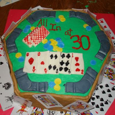Poker Cake