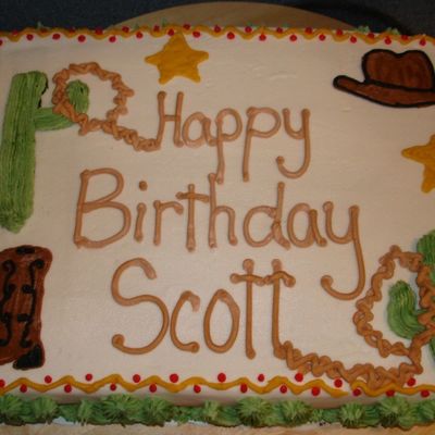 Cowboy Themed Cake