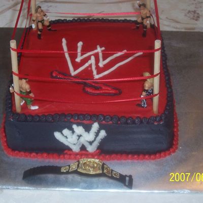 Wrestling Cake For My Son