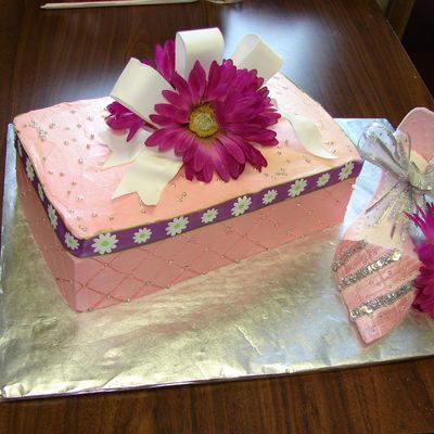 Shoe Box And High Heel Cake