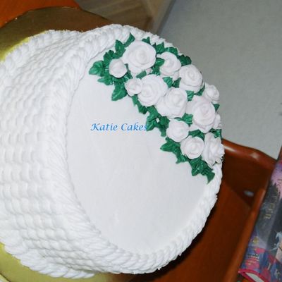 Fair Entry - Basketweave With Fondant Roses