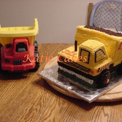 Dump Truck Birthday Cake