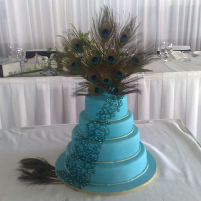 Peacock Wedding Cake