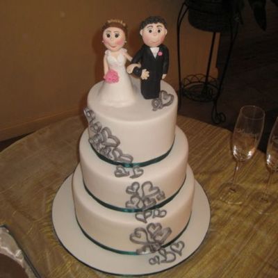 3 Layer Round Fondant Cake