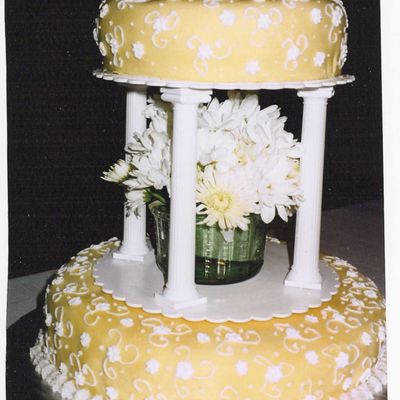 Golden Anniversary Cake