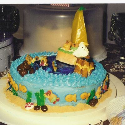 Teddy Bear Sailing Cake