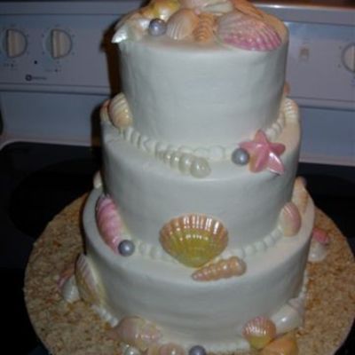 Seashell Cake Sweet 16Th Birthday