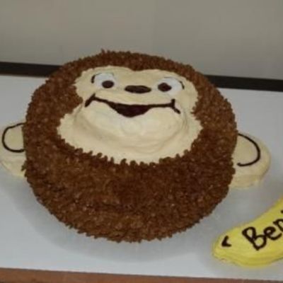 Curious George Cake