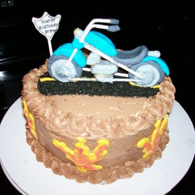 Drew's Motorcycle Cake
