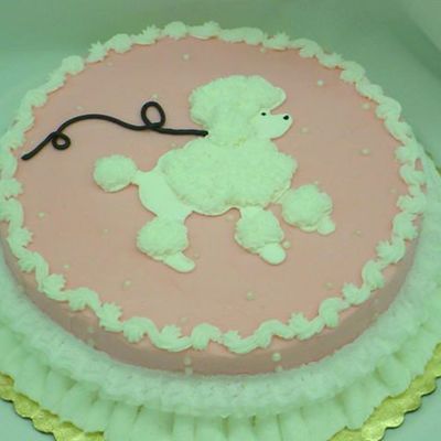 Pink Poodle Cake