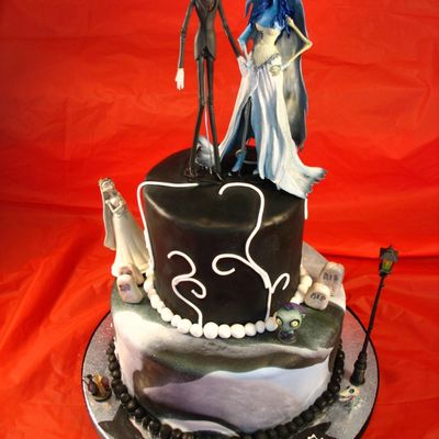 Corpse Bride Halloween Cake