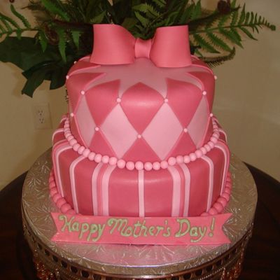 Pink Mother's Day Cake