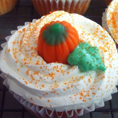 Orange Cream Cheese Center Cupcakes