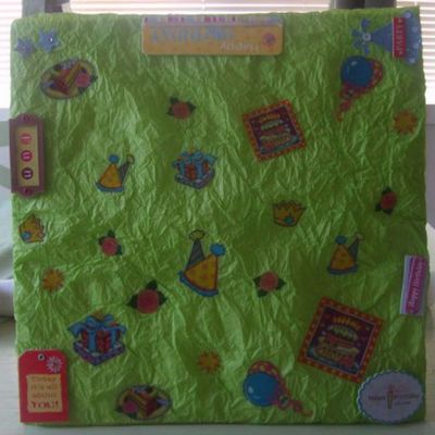 Scrap Birthday Cake Board