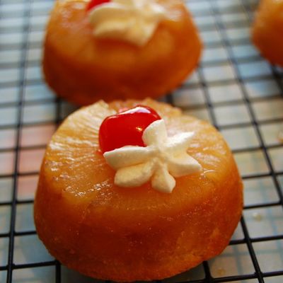 Mini Pineapple Upside-Down Cupcakes