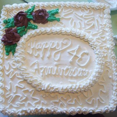 40Th Anniversary Cake