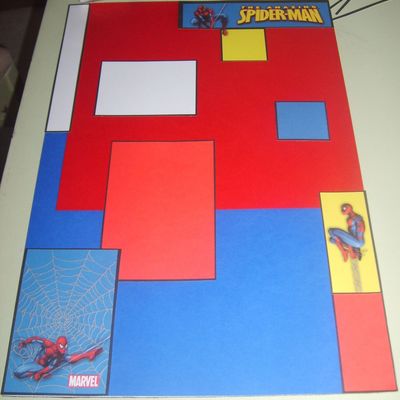 Spiderman Comic Cake Board