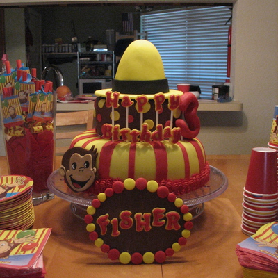 Curious George Cake