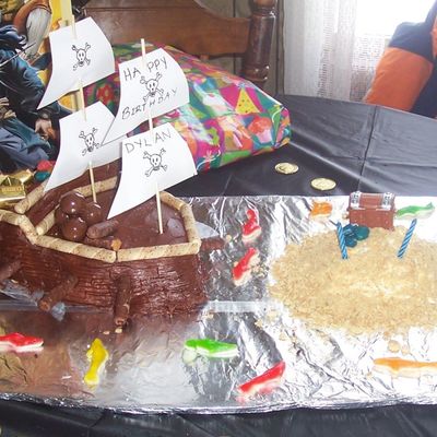 Pirate Ship Cake