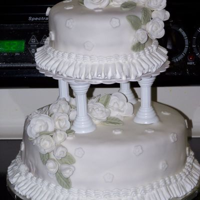 My First Tiered Cake For My Final Cake Of Course 3.