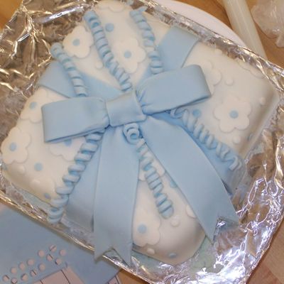 Fondant Cake From Class