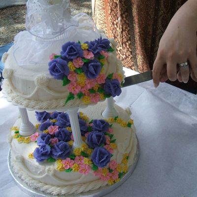Purple Roses On Wedding