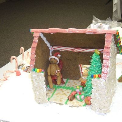 Lima Bean Gingerbread House, Rear View