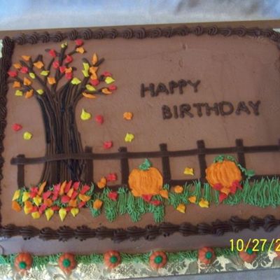 Birthday Cake For October