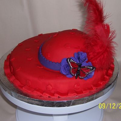 Red Hat Society Cake