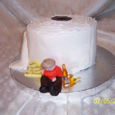 Toilet Paper Cake
