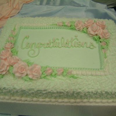 Floral Sheet Cake