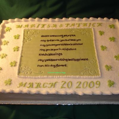 Irish Bridal Shower Cake
