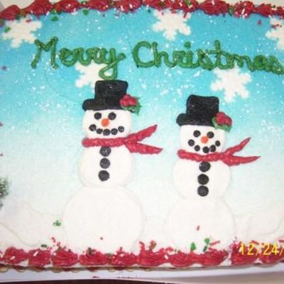 Snowman Cake