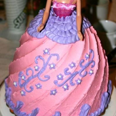 3-D Barbie Cake