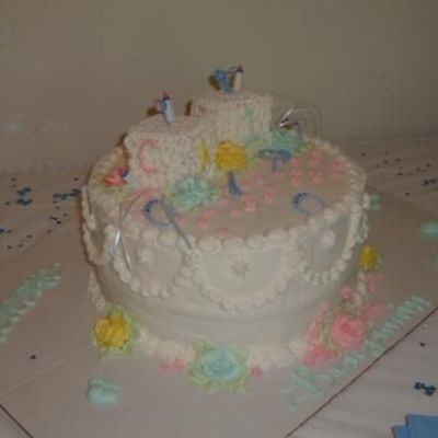 2 Layer Baby Shower Cake