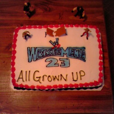 Wrestle Mania 23 Cake