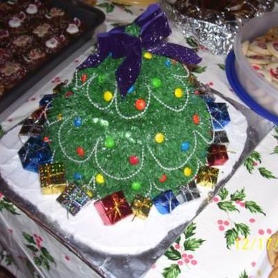 3-D Christmas Tree Cake