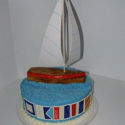 Sailboat Birthday Cake