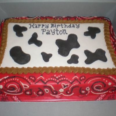 Cowboy Birthday Cake