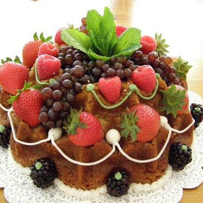 Vegan Cake With Fruit