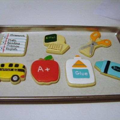 School Theme Cookies