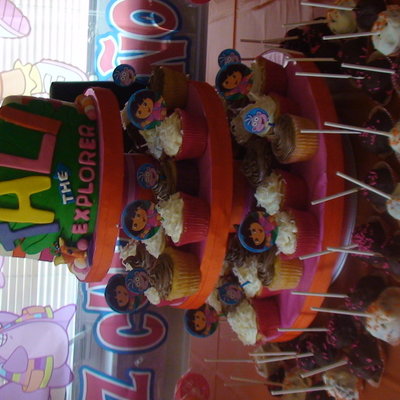 Dora Cupcake Tower