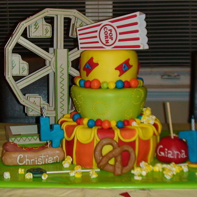 County Fair/carnival Birthday Cake