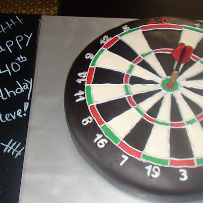 40Th Birthday Dartboard Cake